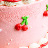 Vintage Cherry Cake - Designer Cakes - Cake Lab - - Eat Cake Today - Birthday Cake Delivery - KL/PJ/Malaysia