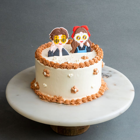 Vintage Couple Cake - Designer Cakes - Cake Lab - - Eat Cake Today - Birthday Cake Delivery - KL/PJ/Malaysia