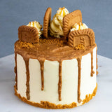 White Chocolate Lotus Biscoff Drip Cake - Sponge Cake - Butter Grail - - Eat Cake Today - Birthday Cake Delivery - KL/PJ/Malaysia