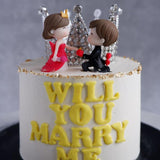 Will You Marry Me 5” x 3.5” Cream Cake - Customized Cakes - Cakes by Maine - - Eat Cake Today - Birthday Cake Delivery - KL/PJ/Malaysia